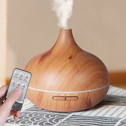 aromatherapy essential oil diffuser with remote and color light