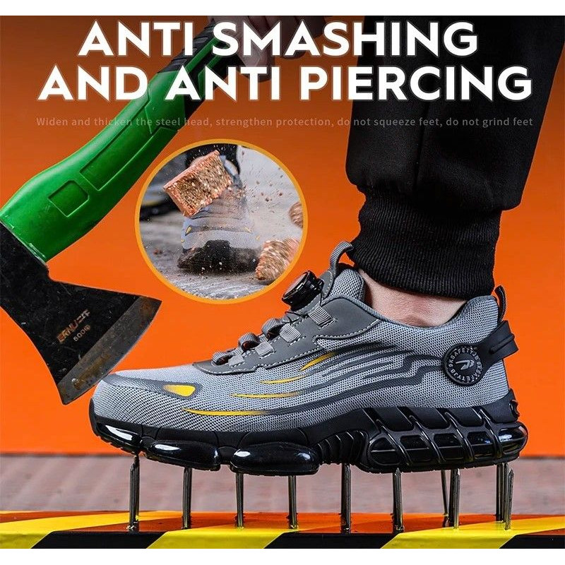 Rotating Button Safety Shoes For Men 2