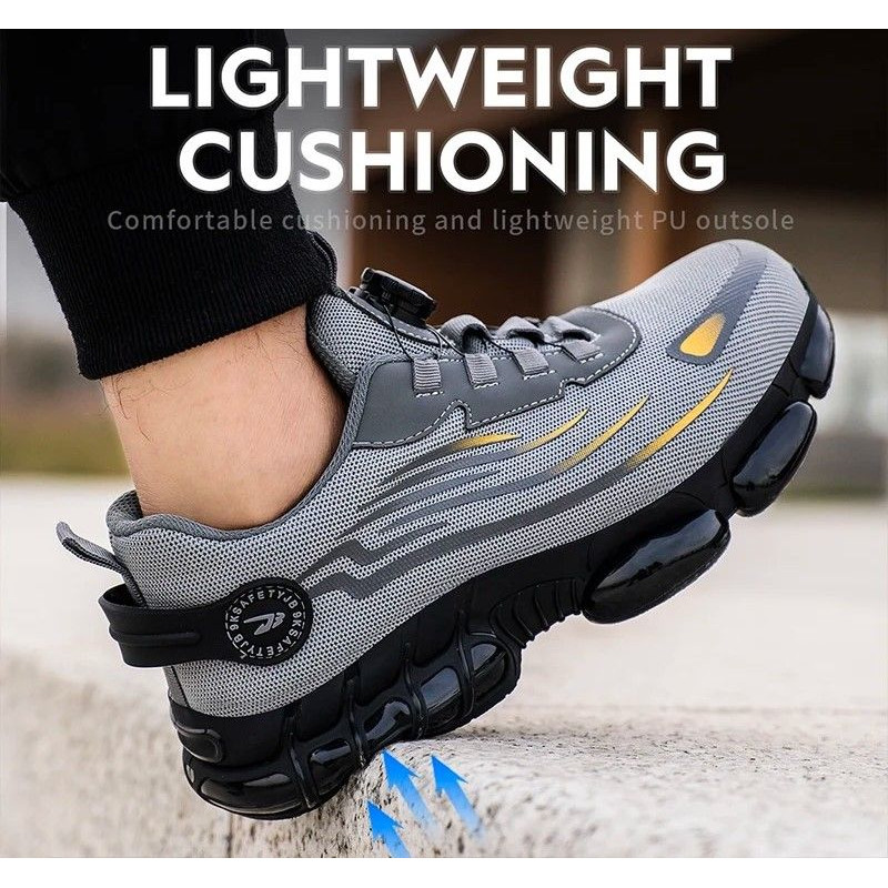 Rotating Button Safety Shoes For Men 5