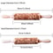 Engraved Wooden Rolling Pin For Decorative Baking 3