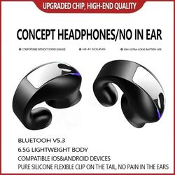 wireless clip-on bone conduction earphone