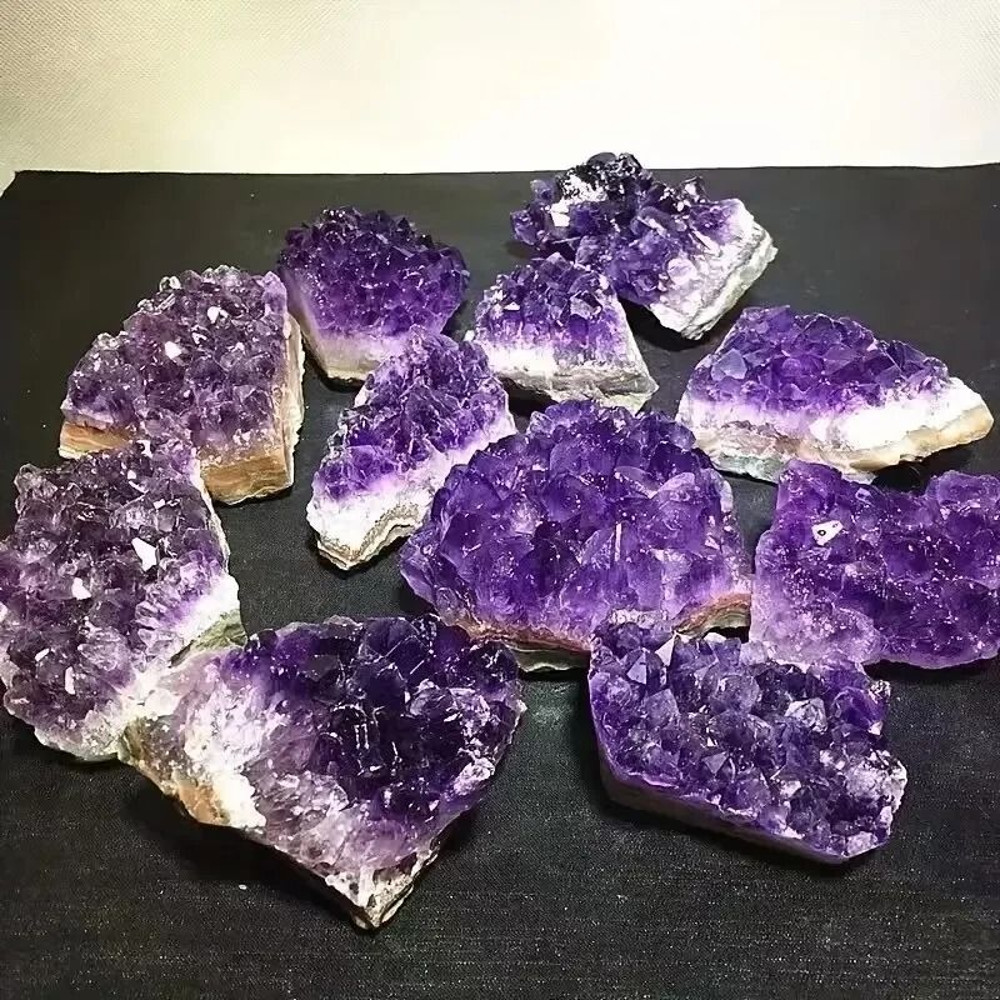 Natural Amethyst Healing Crystal Set 2