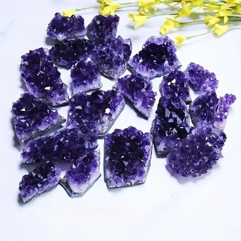 Natural Amethyst Healing Crystal Set 4