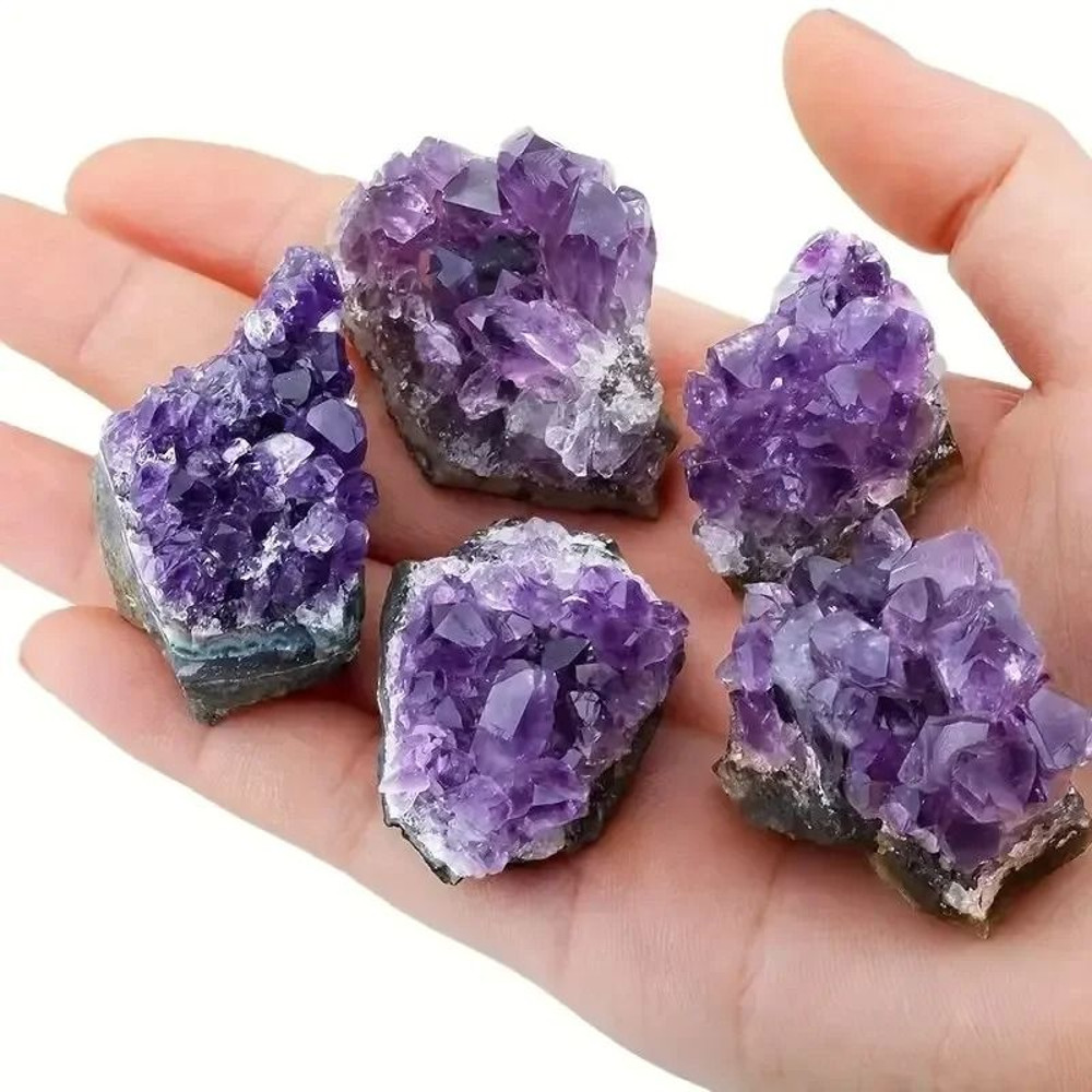 Natural Amethyst Healing Crystal Set 6