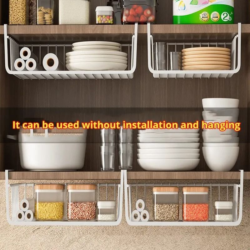 Hanging Iron Storage Net Basket 0