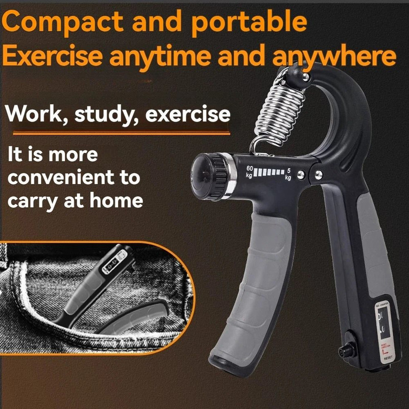 Adjustable Hand Grip Strengthener With Counter 1