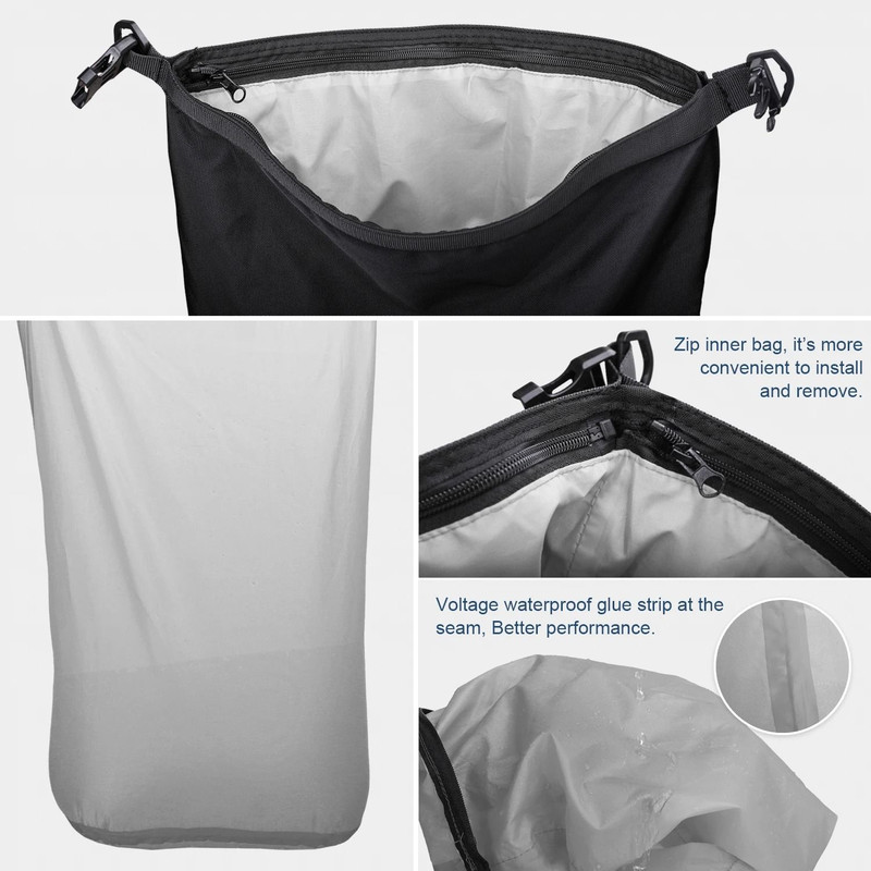 Motorcycle Waterproof Side Bag Rear Seat Luggage 10L 20L 30L 5