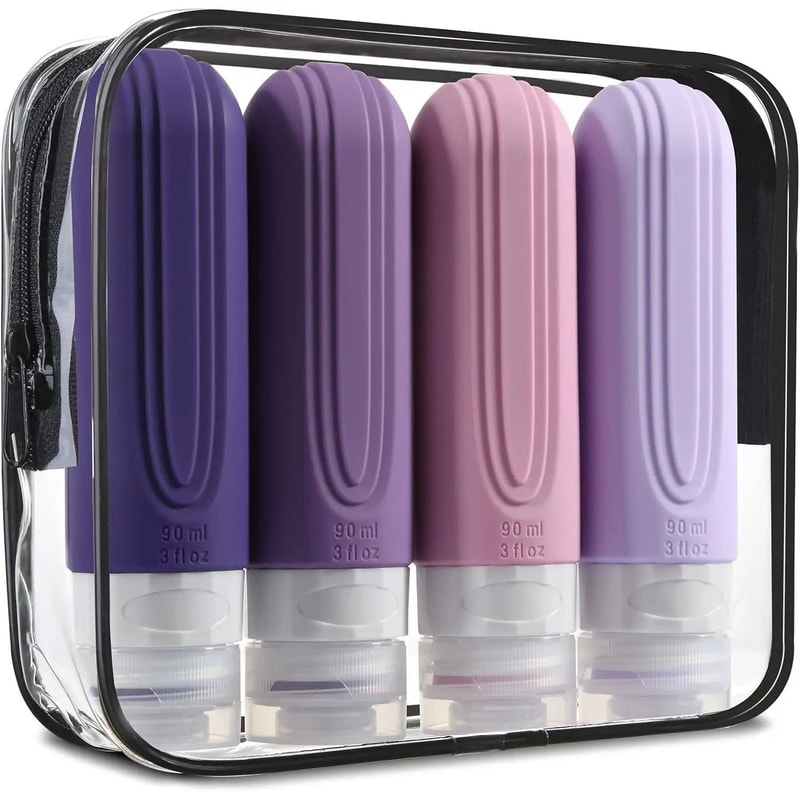 Silicone Travel Refillable Bottle Set 90ml 7