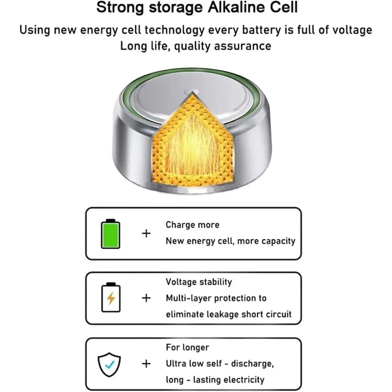 High Capacity LR44 Alkaline Battery Set 2