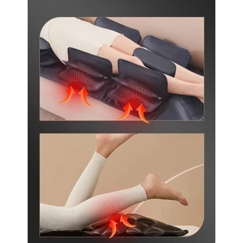 Full Body Heated Vibration Massage Mat With Neck And Lumbar Support 2