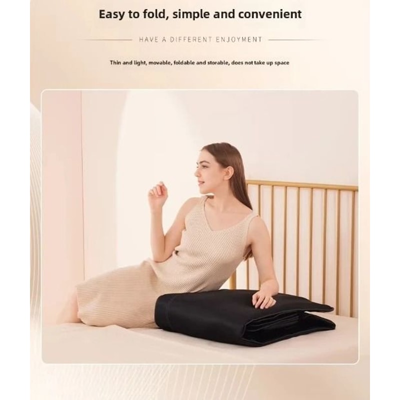 Full Body Heated Vibration Massage Mat With Neck And Lumbar Support 5