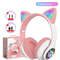 LED Cat Ear Wireless Headphones With Microphone 0