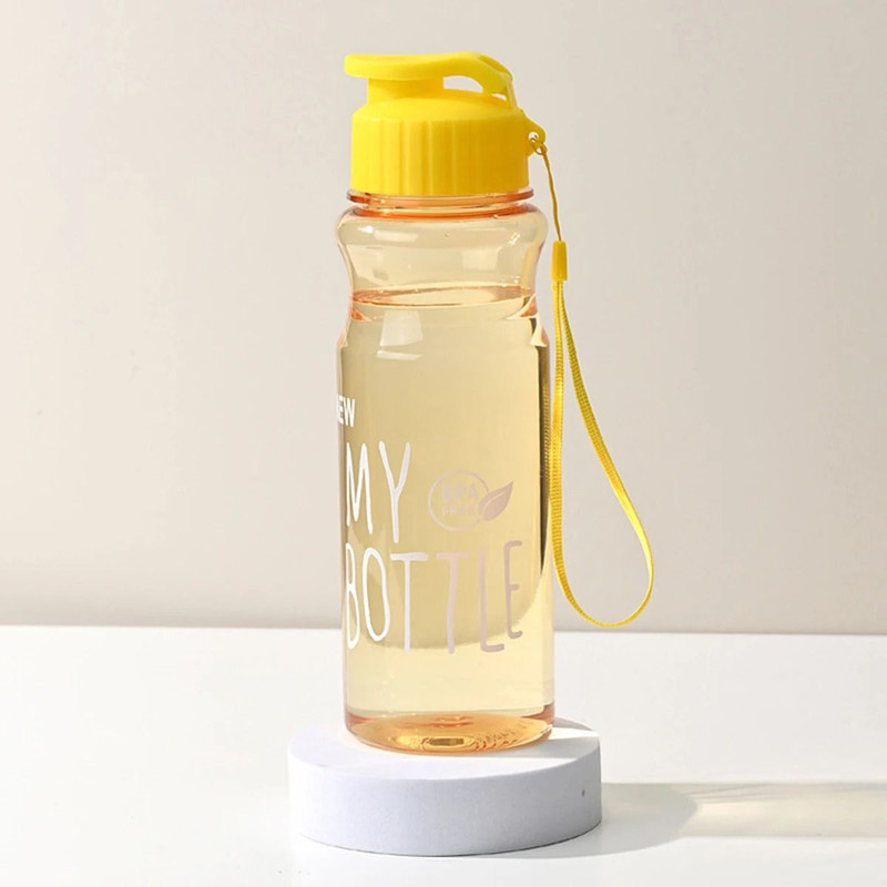 Portable Sports Water Bottle With Flip Cover And Carry Rope 8