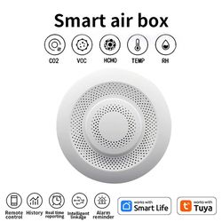smart home air quality monitor with co2 and temperature detection