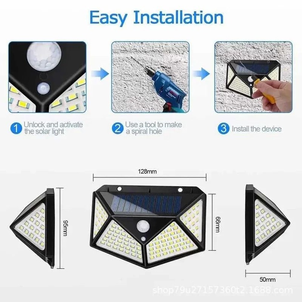 Outdoor Solar Motion Sensor Lights With Wide Angle Illumination 4
