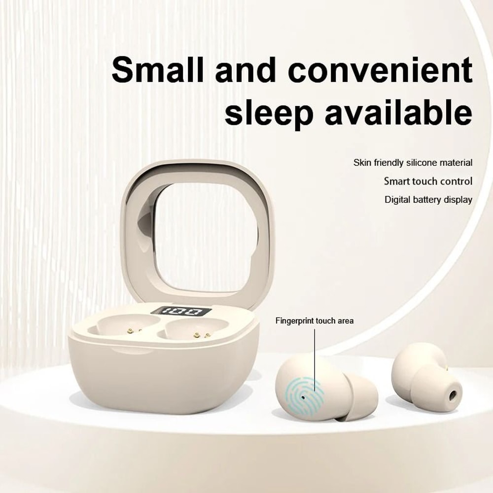 Invisible Wireless Bluetooth Earbuds With Noise Cancelling And Microphone 4