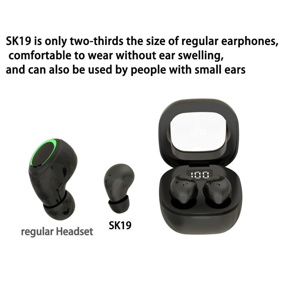 Invisible Wireless Bluetooth Earbuds With Noise Cancelling And Microphone 5