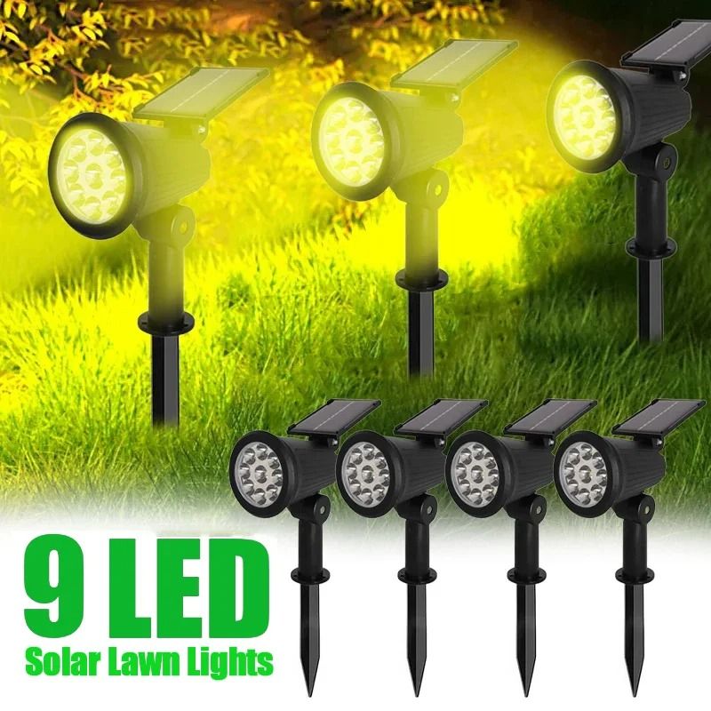 Adjustable Solar LED Spotlight For Outdoor Decor And Security 0