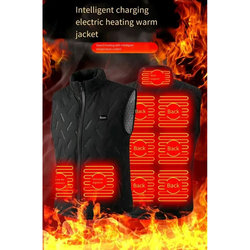 Dual Control Heated Vest With 9Zone Warming System 0