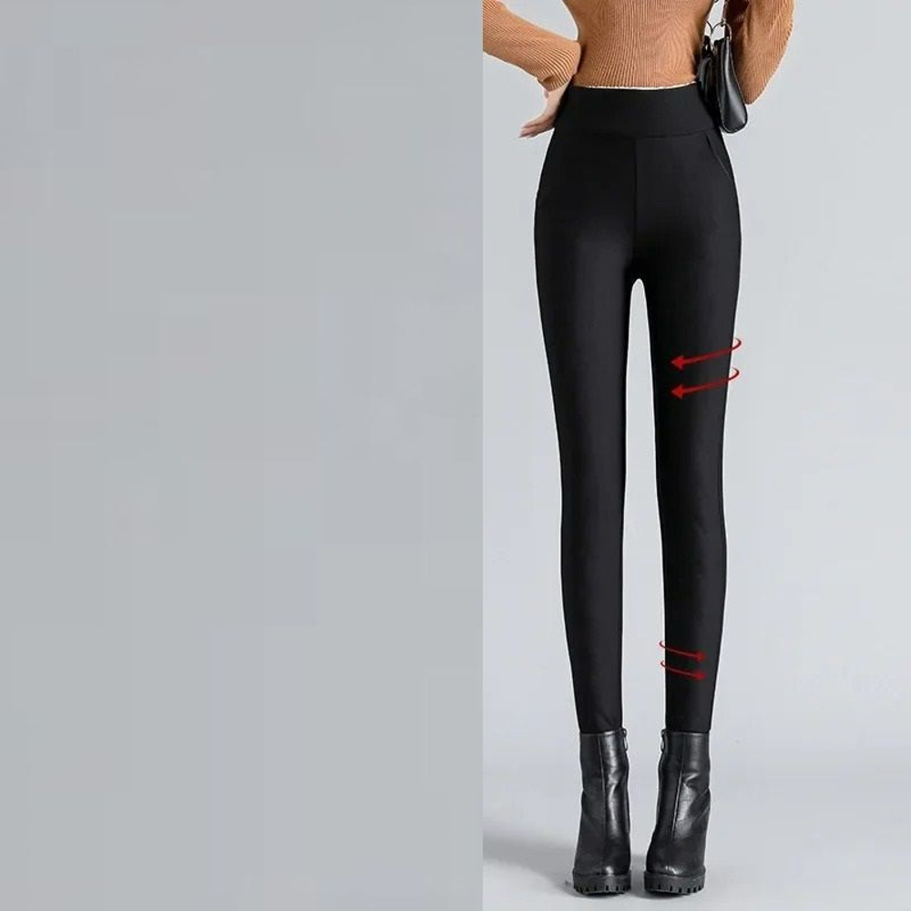 Womens Extra Thick Thermal Leggings With High Waist Design 3