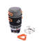 Outdoor Camping Cooking System With Gas Burner And Cookware Set 0