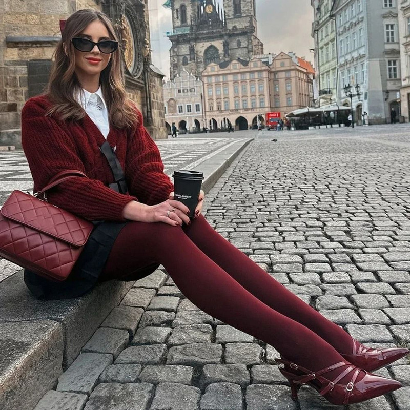 Womens Super Elastic Slim Pantyhose For All Seasons 0