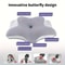 Ergonomic Memory Foam Butterfly Pillow For Neck And Shoulder Support 2