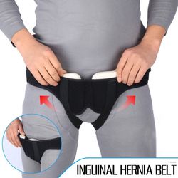 adjustable hernia support belt for men with dual compression pads