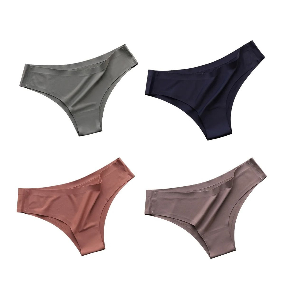 Seamless Ice Silk Panties For Women With Soft Low Waist Fit 6