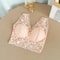 Lace Deep V Neck Wire Free Bralette Tank Top For Women 9