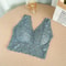 Lace Deep V Neck Wire Free Bralette Tank Top For Women 8