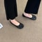 Womens Japanese Style Tabi Leather Flats With Split Toe Design 2