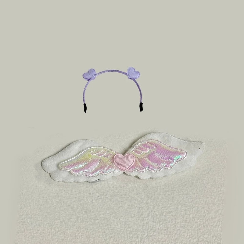 Cute Doll Clothes And Wing Headband Set For Labubu 30 Figures 10