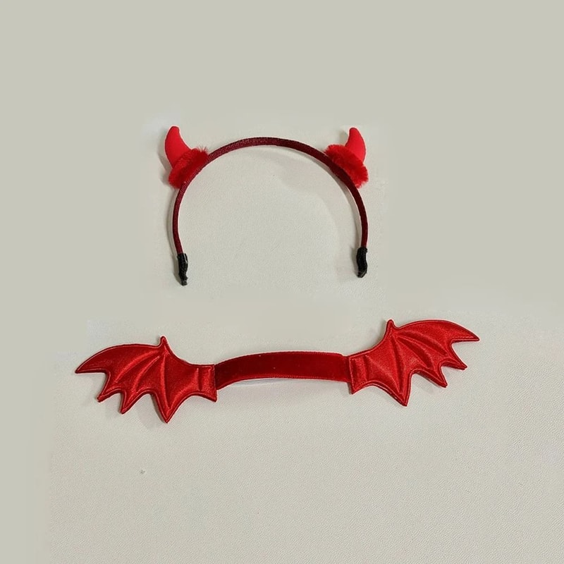 Cute Doll Clothes And Wing Headband Set For Labubu 30 Figures 11