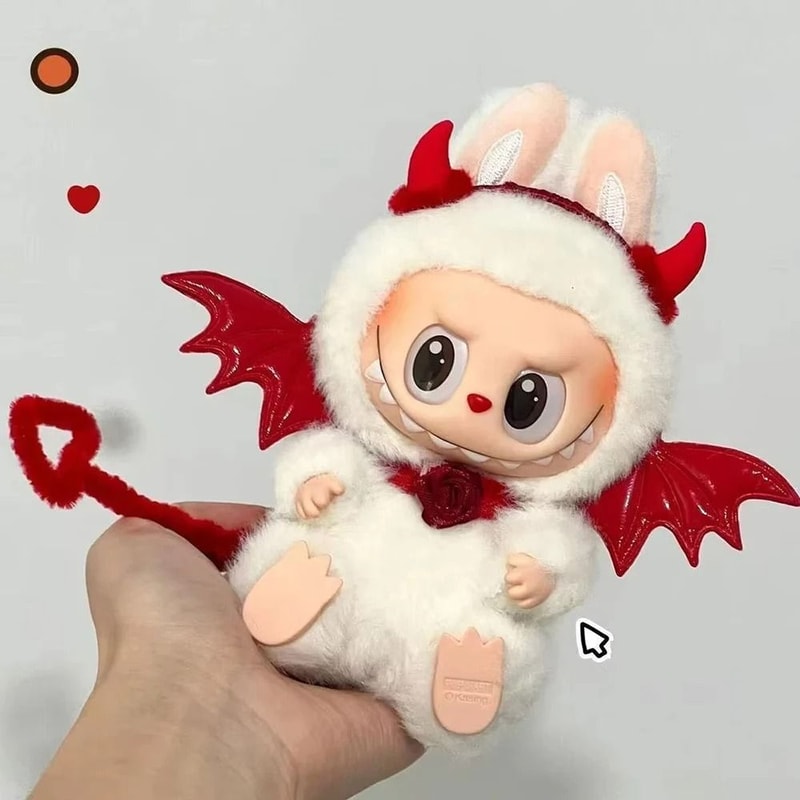 Cute Doll Clothes And Wing Headband Set For Labubu 30 Figures 3