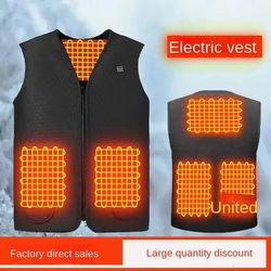 smart heated winter vest with adjustable thermal zones for men and women
