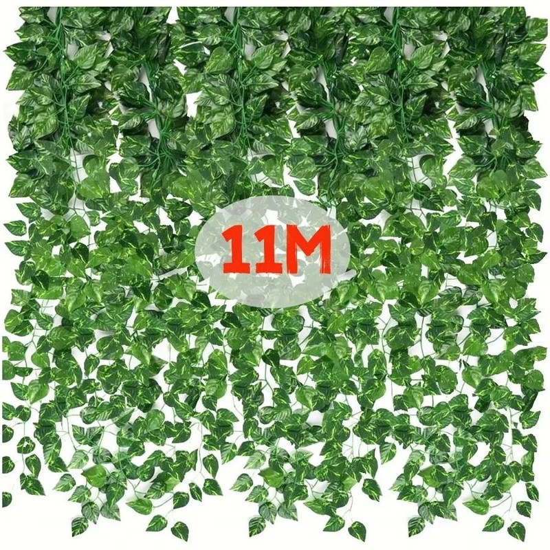 Artificial Green Ivy Leaf Garland For Home And Garden Decoration 0