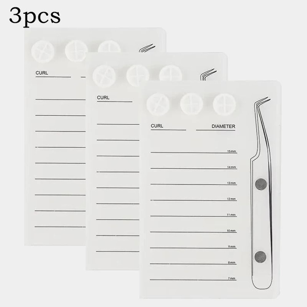 Magnetic Acrylic Eyelash Extension Scale Holder With Glue Pallet Cup 14