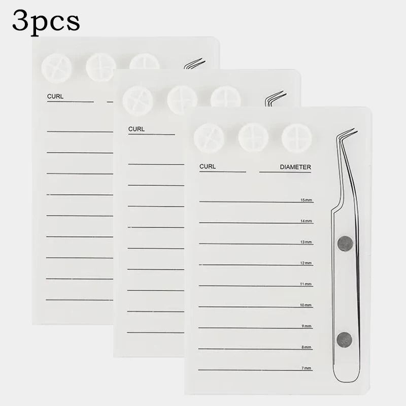 Magnetic Acrylic Eyelash Extension Scale Holder With Glue Pallet Cup 14