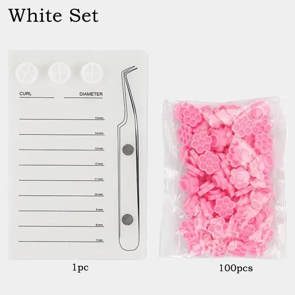 Magnetic Acrylic Eyelash Extension Scale Holder With Glue Pallet Cup 16