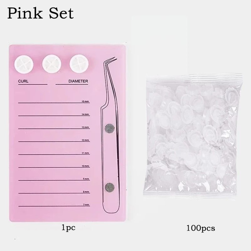 Magnetic Acrylic Eyelash Extension Scale Holder With Glue Pallet Cup 17