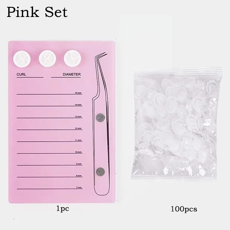 Magnetic Acrylic Eyelash Extension Scale Holder With Glue Pallet Cup 17