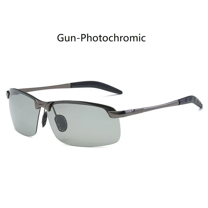 Mens Photochromic Polarized Sunglasses UV400 Day And Night Vision Eyewear 6