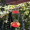 Outdoor Hanging Bird Water Feeder With Flower Design 1