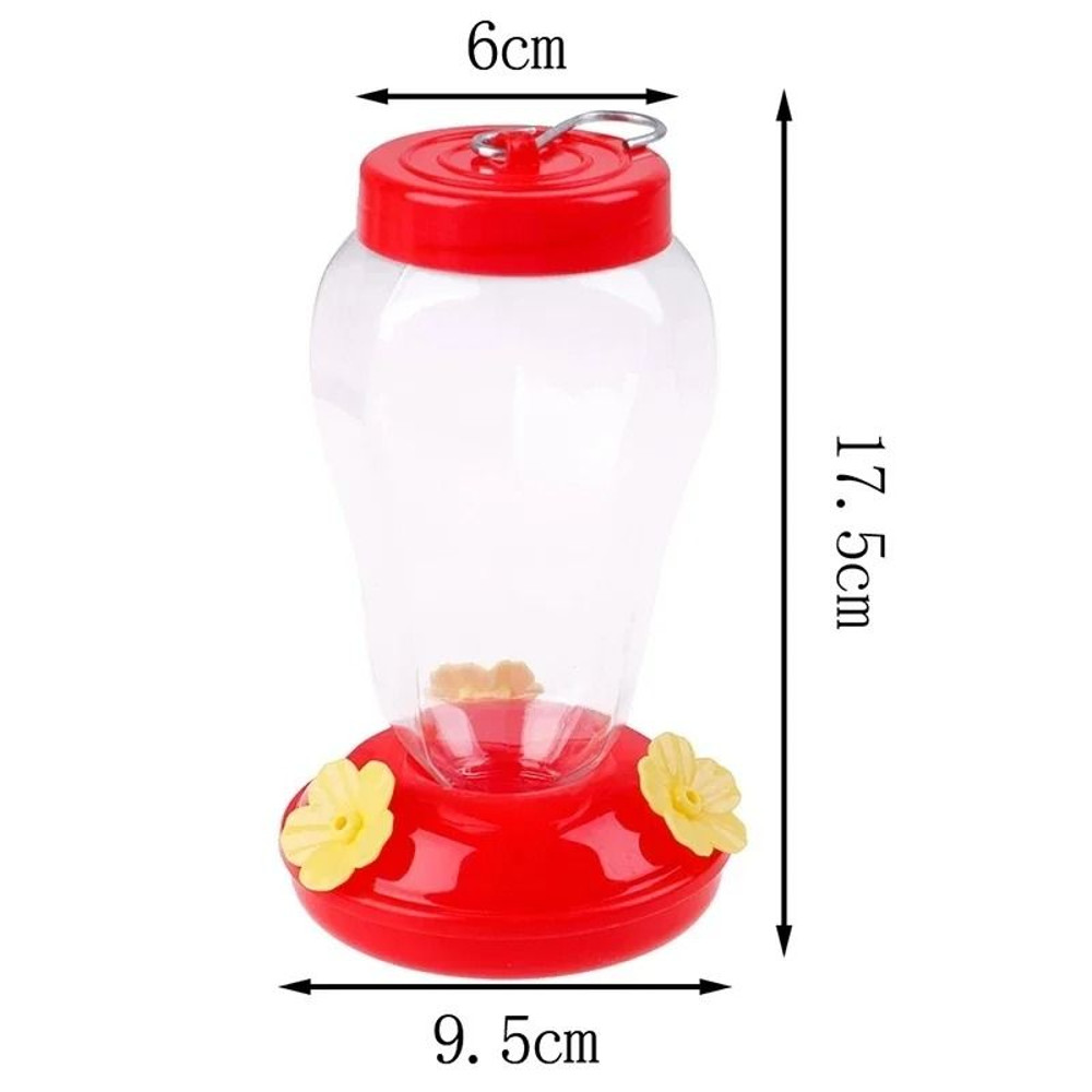 Outdoor Hanging Bird Water Feeder With Flower Design 2