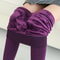 Thick Fleece Lined Leggings For Women With Foot Stepping Design 9