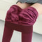 Thick Fleece Lined Leggings For Women With Foot Stepping Design 10