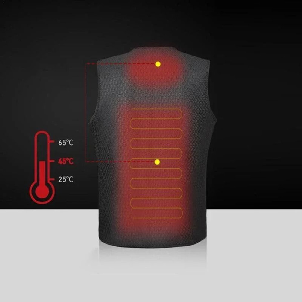 Smart USB Heated Jacket With 5 Or 9 Zone Heating System 3