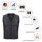 Smart USB Heated Jacket With 5 Or 9 Zone Heating System 5