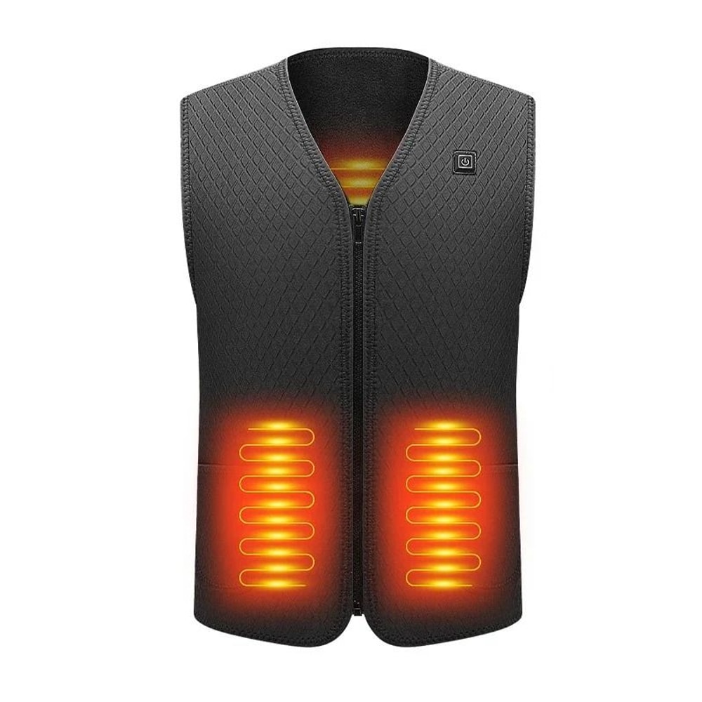 Smart USB Heated Jacket With 5 Or 9 Zone Heating System 6